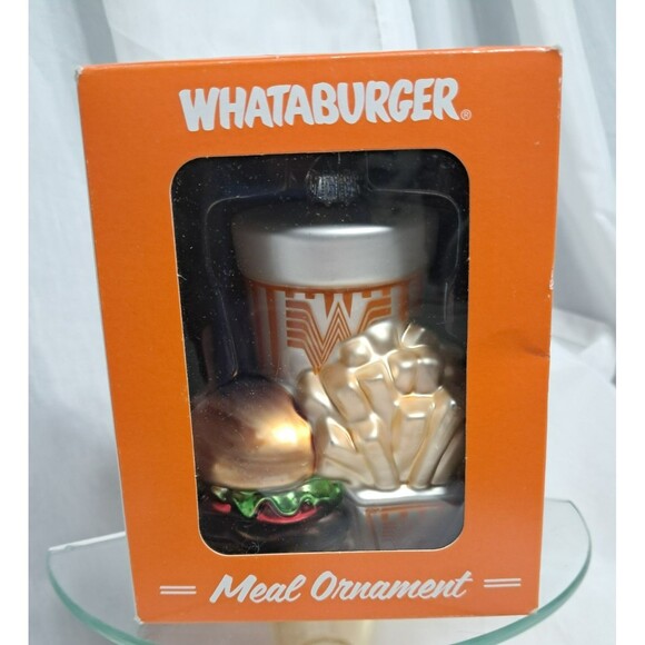 NIB Whataburger Classic Whataburger Meal Ornament Burger Fries & Drink H16 - Picture 3 of 7